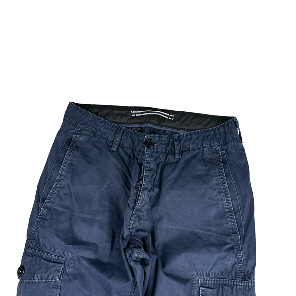 Stone Island 2017 Navy Cotton Twill Cargos - 29"