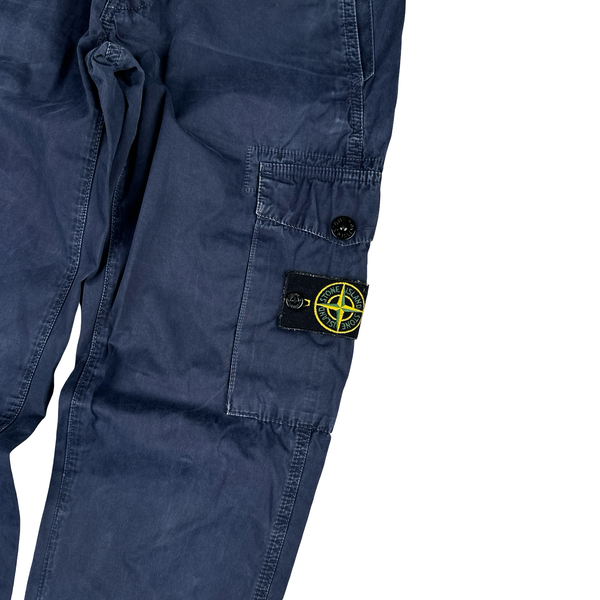 Stone Island 2017 Navy Cotton Twill Cargos - 29"