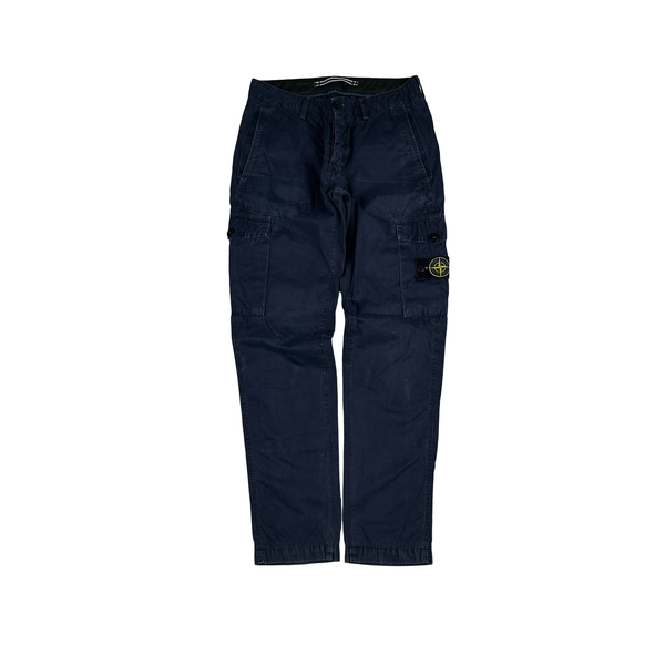 Stone Island 2017 Navy Cotton Twill Cargos - 29"