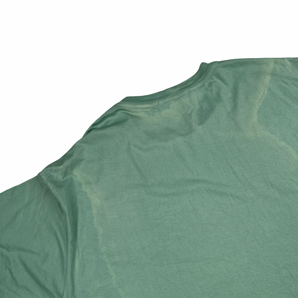 Stone Island Green Teal Spellout Logo T Shirt - 3XL