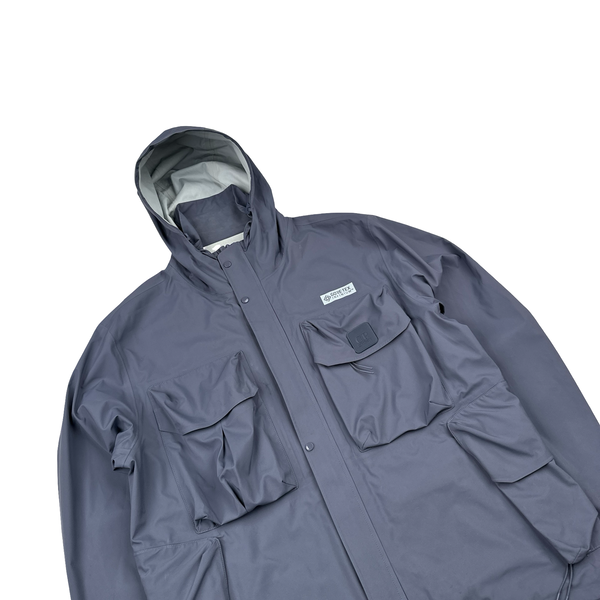 CP Company Slate Grey Gore-tex Infinium Metropolis Multi Pocket Jacket - Medium