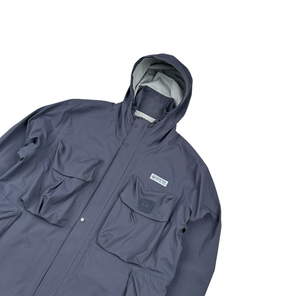 CP Company Slate Grey Gore-tex Infinium Metropolis Multi Pocket Jacket - Medium