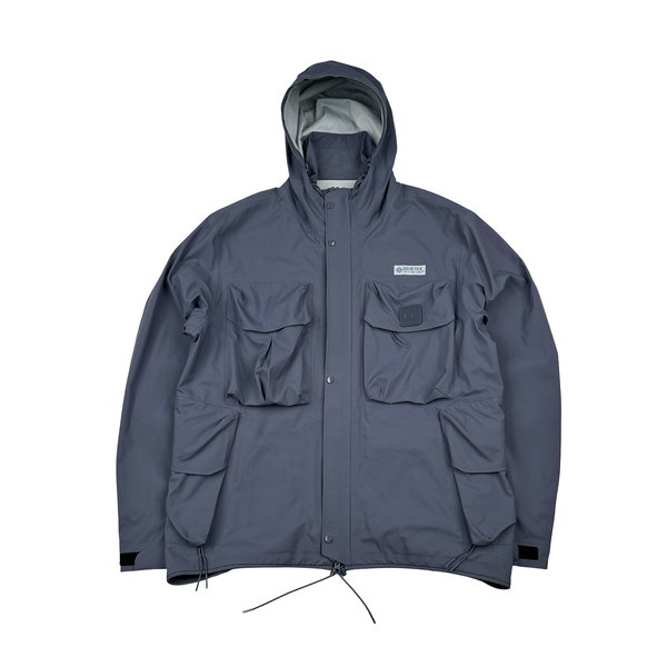 CP Company Slate Grey Gore-tex Infinium Metropolis Multi Pocket Jacket - Medium