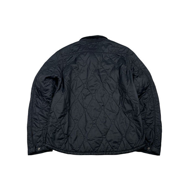 CP Company Black Quilted Lens Viewer Jacket - Small