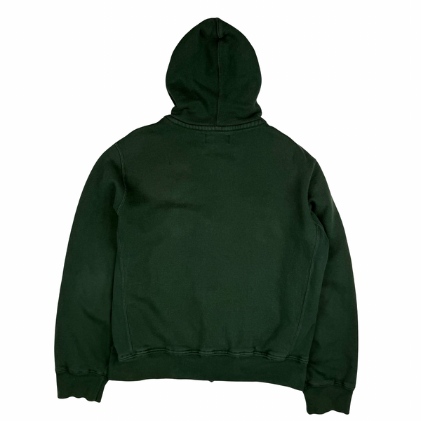 Ralph Lauren Green Thick Cotton Zipped Hoodie - Large