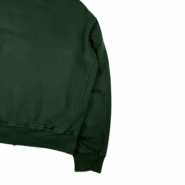Ralph Lauren Green Thick Cotton Zipped Hoodie - Large