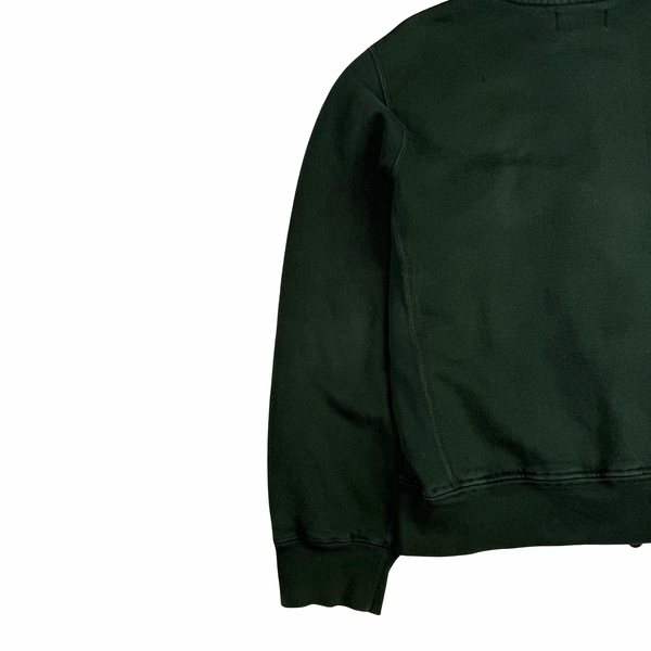 Ralph Lauren Green Thick Cotton Zipped Hoodie - Large
