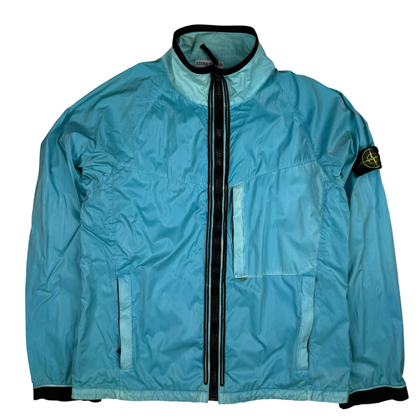 Stone Island 2009 Baby Blue Silk Prismatic Jacket - XL