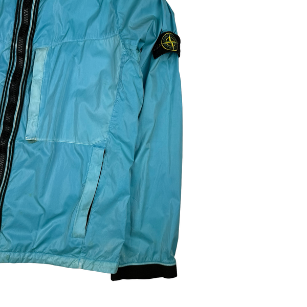 Stone Island 2009 Baby Blue Silk Prismatic Jacket - XL