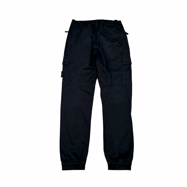 Stone Island 2022 Black RE T Cargo Trousers - 30"
