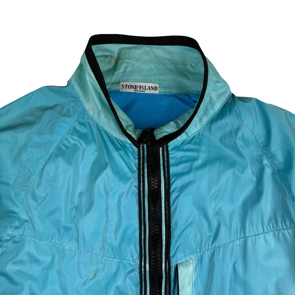 Stone Island 2009 Baby Blue Silk Prismatic Jacket - XL