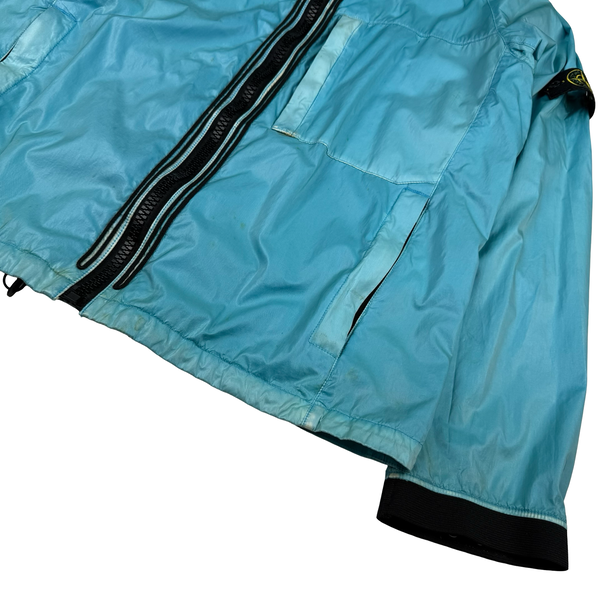 Stone Island 2009 Baby Blue Silk Prismatic Jacket - XL