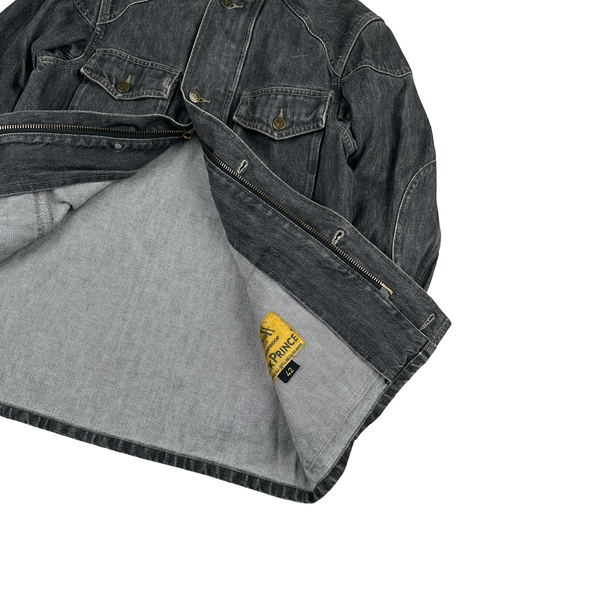 Belstaff Grey Multi Pocket Field Denim Zipped Jacket - Small