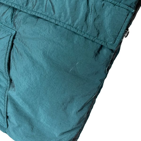 Stone Island 2023 Sea Green Reversible Nylon Metal Down Centre Badge Puffer Jacket - XL