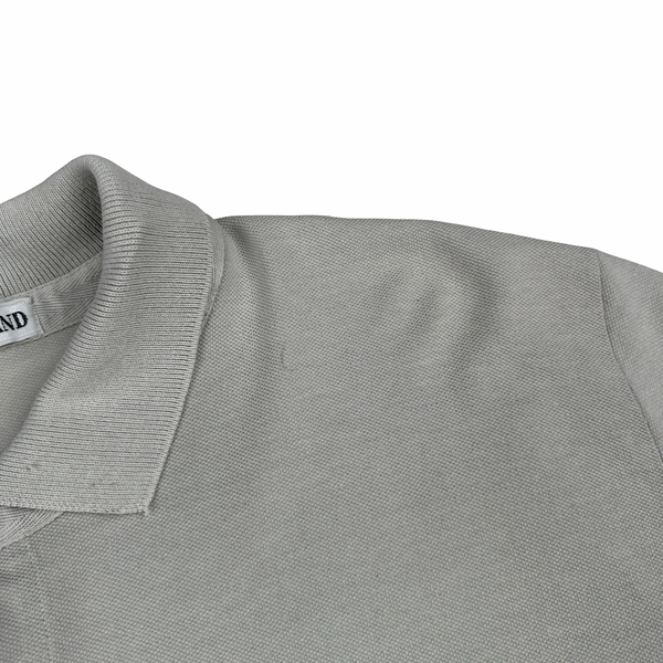 Stone Island Vintage 1999 Spellout Buttoned Polo Shirt - Large