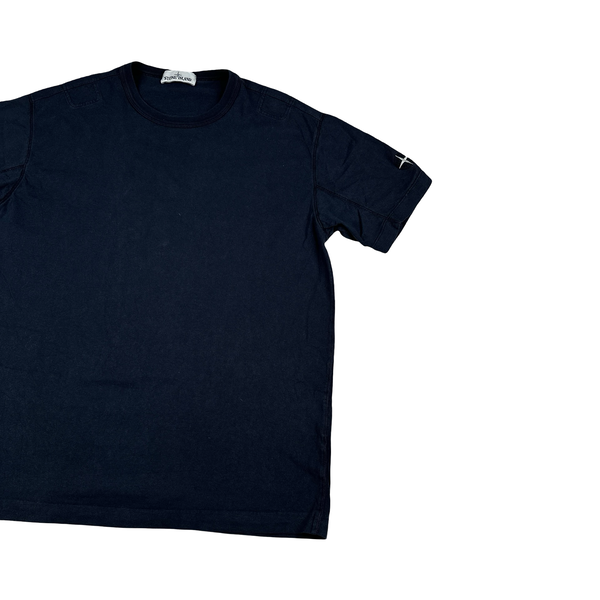 Stone Island Navy Stellina Patch Cotton T Shirt - XL
