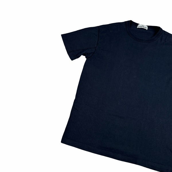 Stone Island Navy Stellina Patch Cotton T Shirt - XL