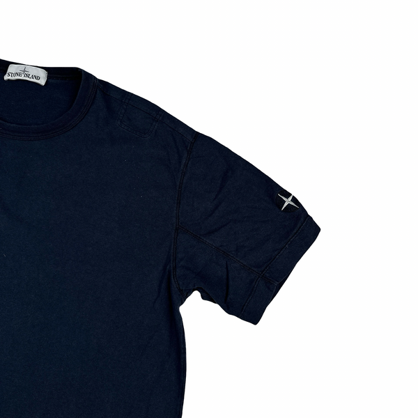 Stone Island Navy Stellina Patch Cotton T Shirt - XL