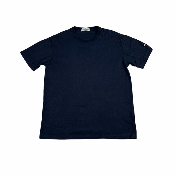Stone Island Navy Stellina Patch Cotton T Shirt - XL