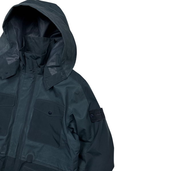 Stone Island 2017 Navy Ghost Tank Shield Jacket - Large
