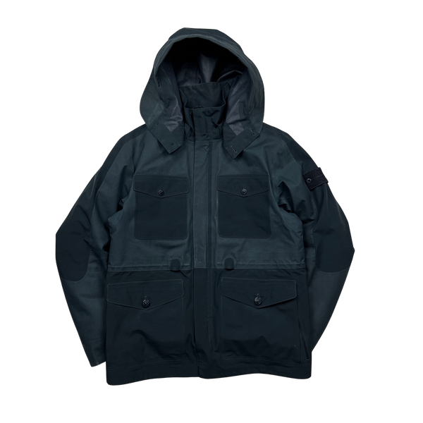 Stone Island 2017 Navy Ghost Tank Shield Jacket - Large