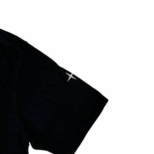 Stone Island Black Stellina Patch Cotton T Shirt - XL