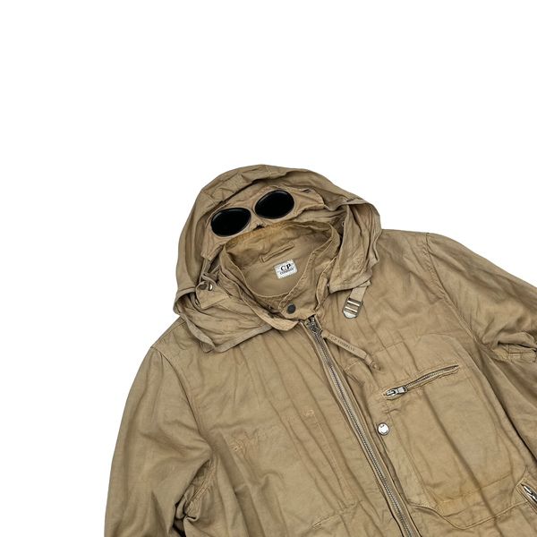 CP Company Vintage Lino Flax Goggle Jacket - Large