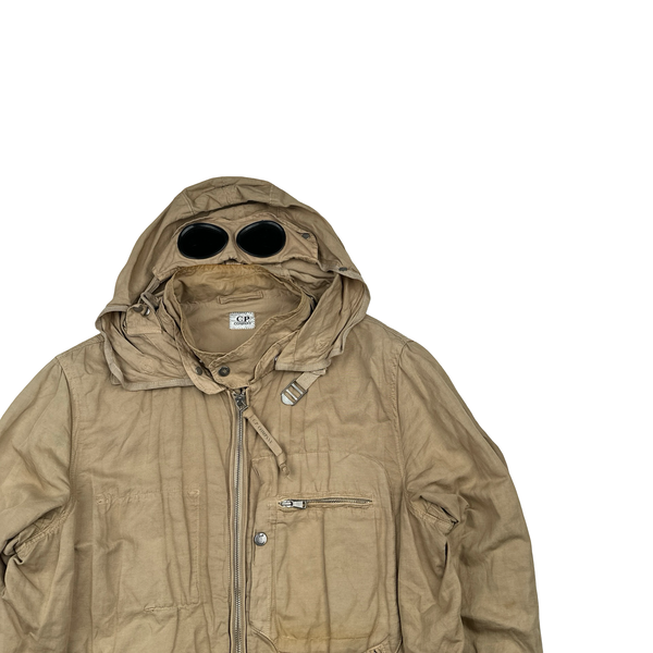 CP Company Vintage Lino Flax Goggle Jacket - Large
