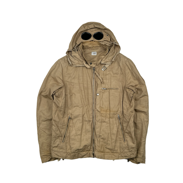 CP Company Vintage Lino Flax Goggle Jacket - Large