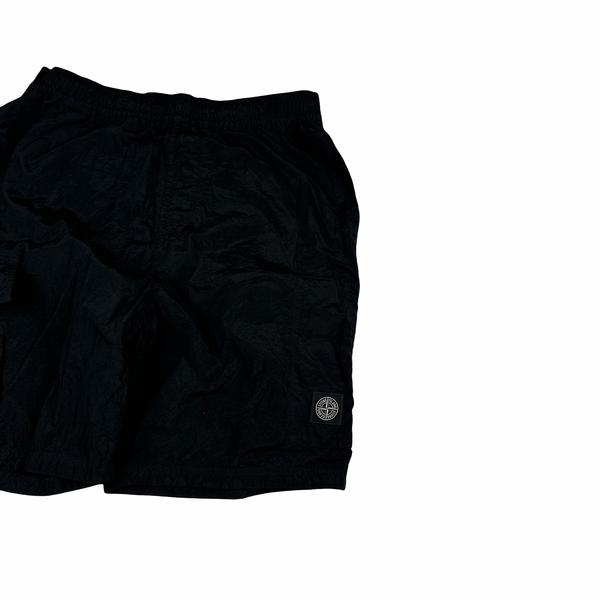 Stone Island 2023 Black CO Fit Nylon Shorts - 33"