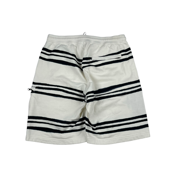 Stone Island x Supreme 2020 Striped Spellout Cotton Shorts - Medium