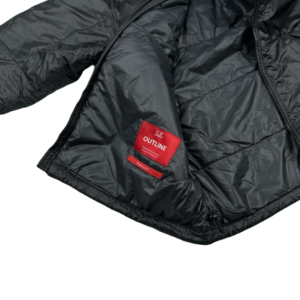 CP Company Black Outline Primaloft Lens Viewer Puffer Jacket - Medium