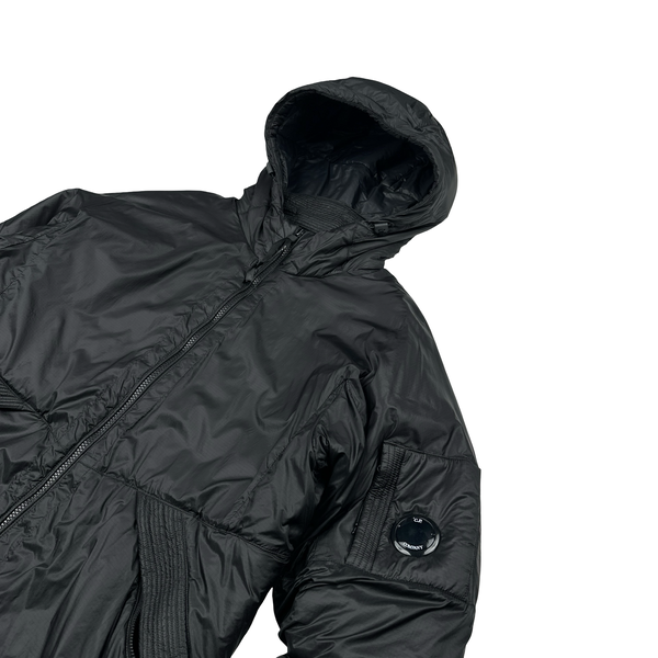 CP Company Black Outline Primaloft Lens Viewer Puffer Jacket - Medium