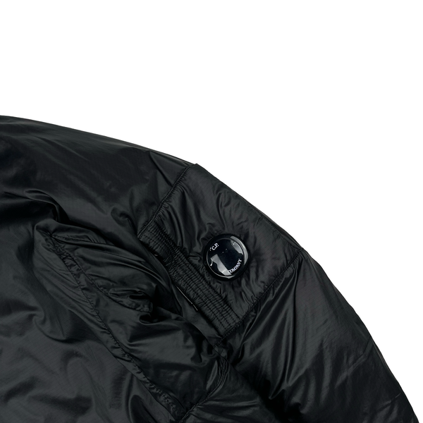 CP Company Black Outline Primaloft Lens Viewer Puffer Jacket - Medium