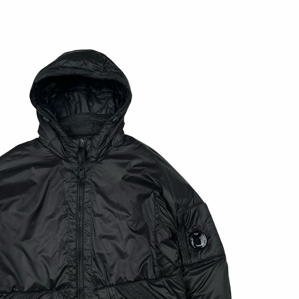 CP Company Black Outline Primaloft Lens Viewer Puffer Jacket - Medium