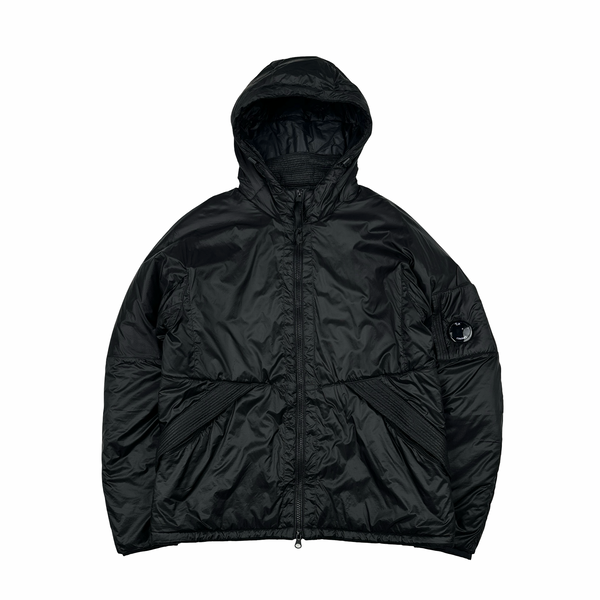 CP Company Black Outline Primaloft Lens Viewer Puffer Jacket - Medium