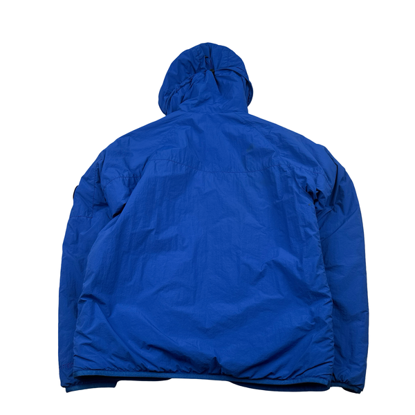 CP Company Blue GDP Hooded Polartec Lens Jacket - Medium