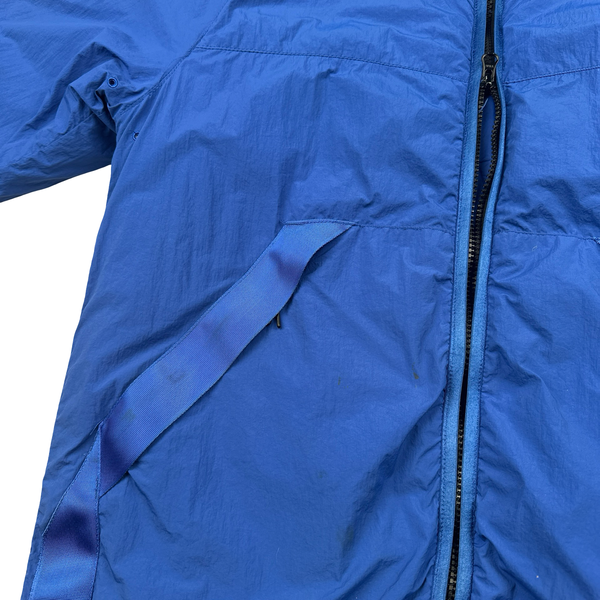 CP Company Blue GDP Hooded Polartec Lens Jacket - Medium