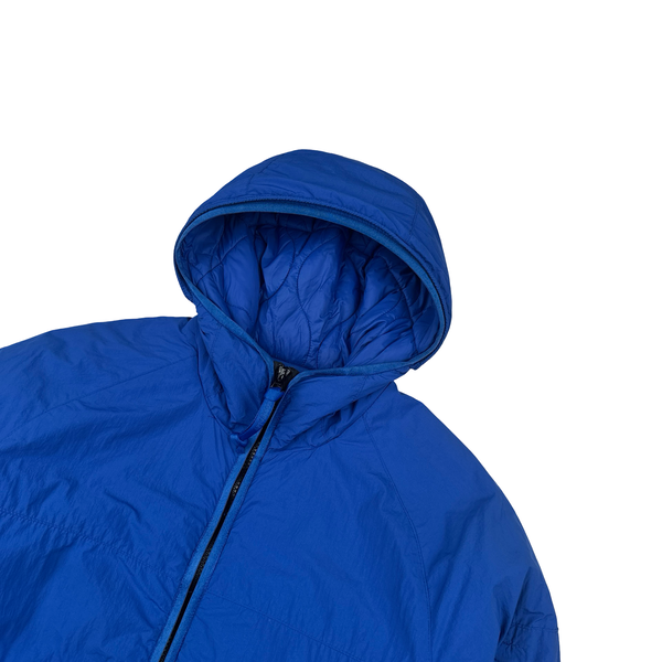 CP Company Blue GDP Hooded Polartec Lens Jacket - Medium