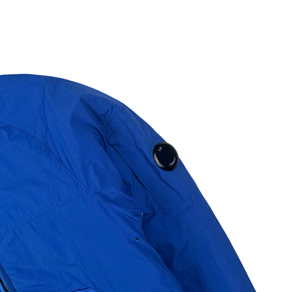 CP Company Blue GDP Hooded Polartec Lens Jacket - Medium