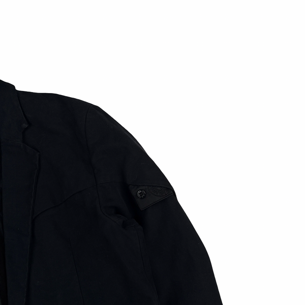 Stone Island 2014 Shadow Project Navy Mesh Lined Thick Cotton Blazer - Medium