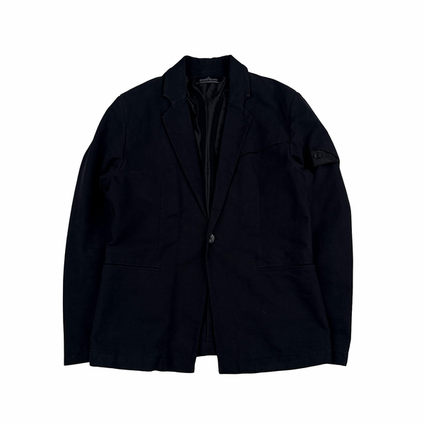 Stone Island 2014 Shadow Project Navy Mesh Lined Thick Cotton Blazer - Medium