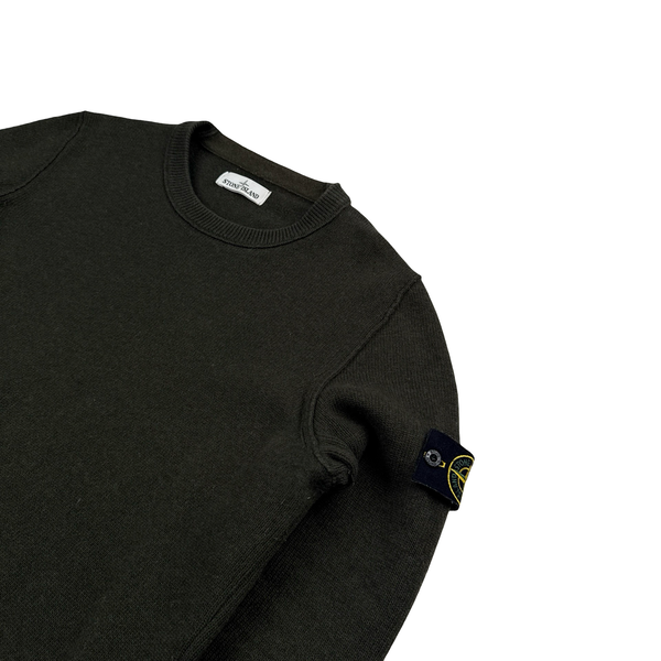 Stone Island 2016 Forest Green Wool Knitted Jumper - XL