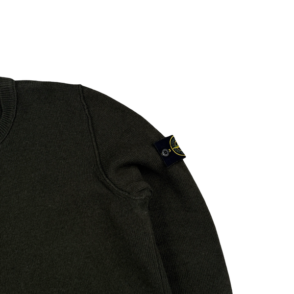 Stone Island 2016 Forest Green Wool Knitted Jumper - XL