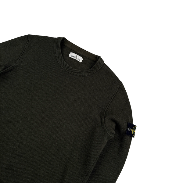 Stone Island 2016 Forest Green Wool Knitted Jumper - XL