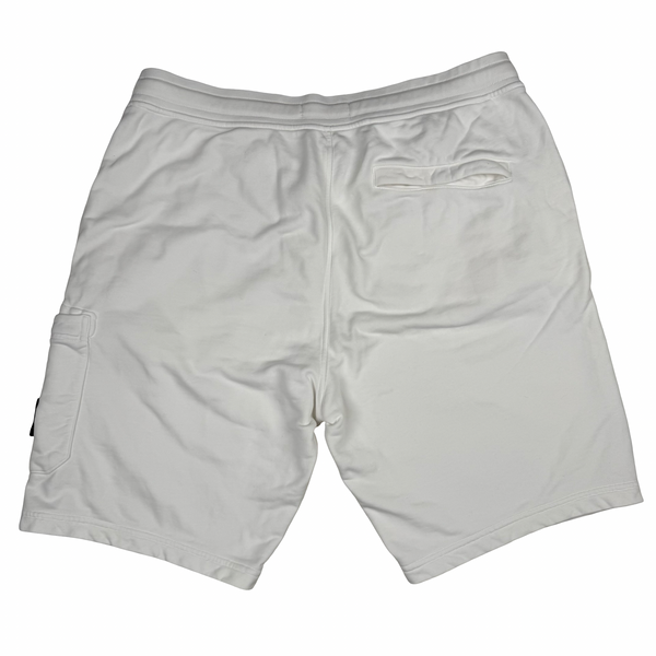 Stone Island 2024 White Cargo Cotton Shorts - XXL