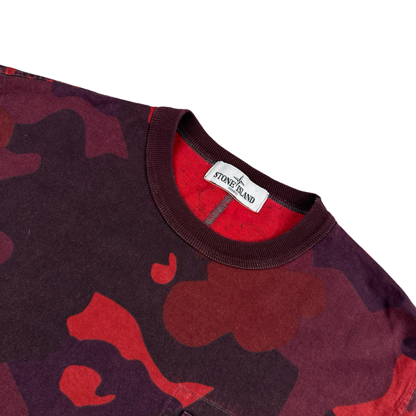 Stone Island 2013 Red Camo Longsleeve Crewneck - Large
