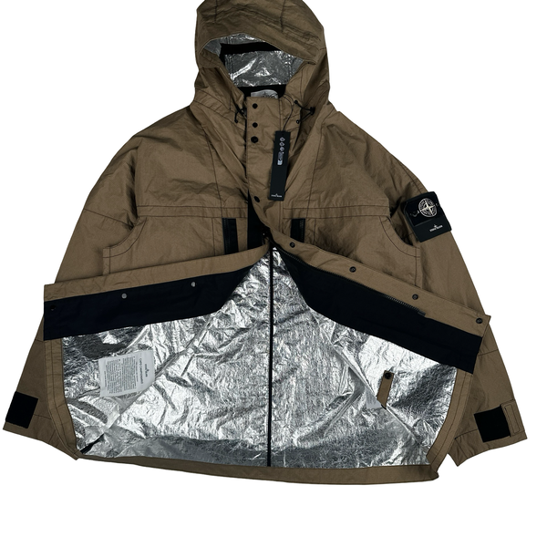 Stone Island 2026 Sample Metal Lamina Ripstop Heat Reactive Short Parka Jacket - XXL