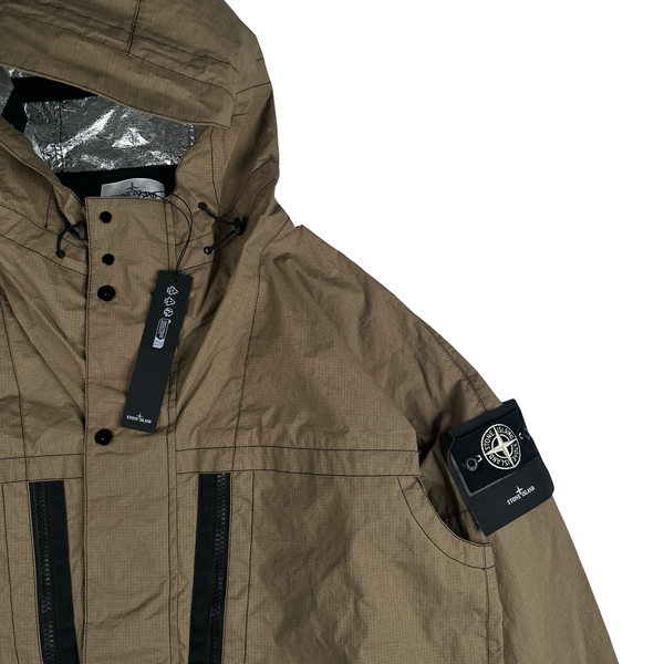 Stone Island 2026 Sample Metal Lamina Ripstop Heat Reactive Short Parka Jacket - XXL