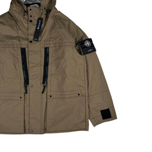 Stone Island 2026 Sample Metal Lamina Ripstop Heat Reactive Short Parka Jacket - XXL